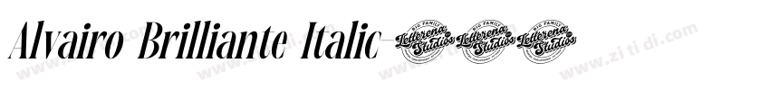 Alvairo Brilliante Italic字体转换